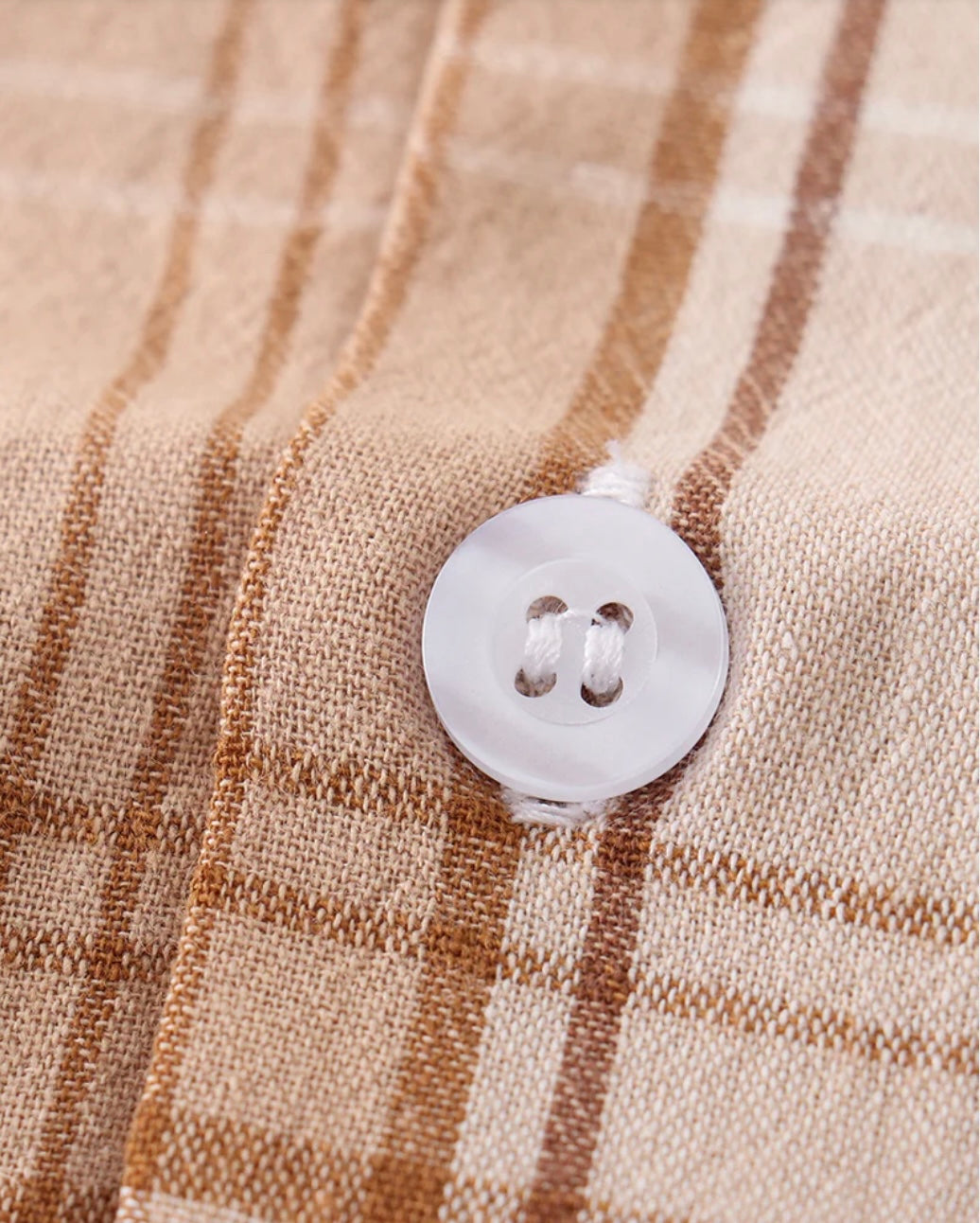 Khaki Plaid Button Down