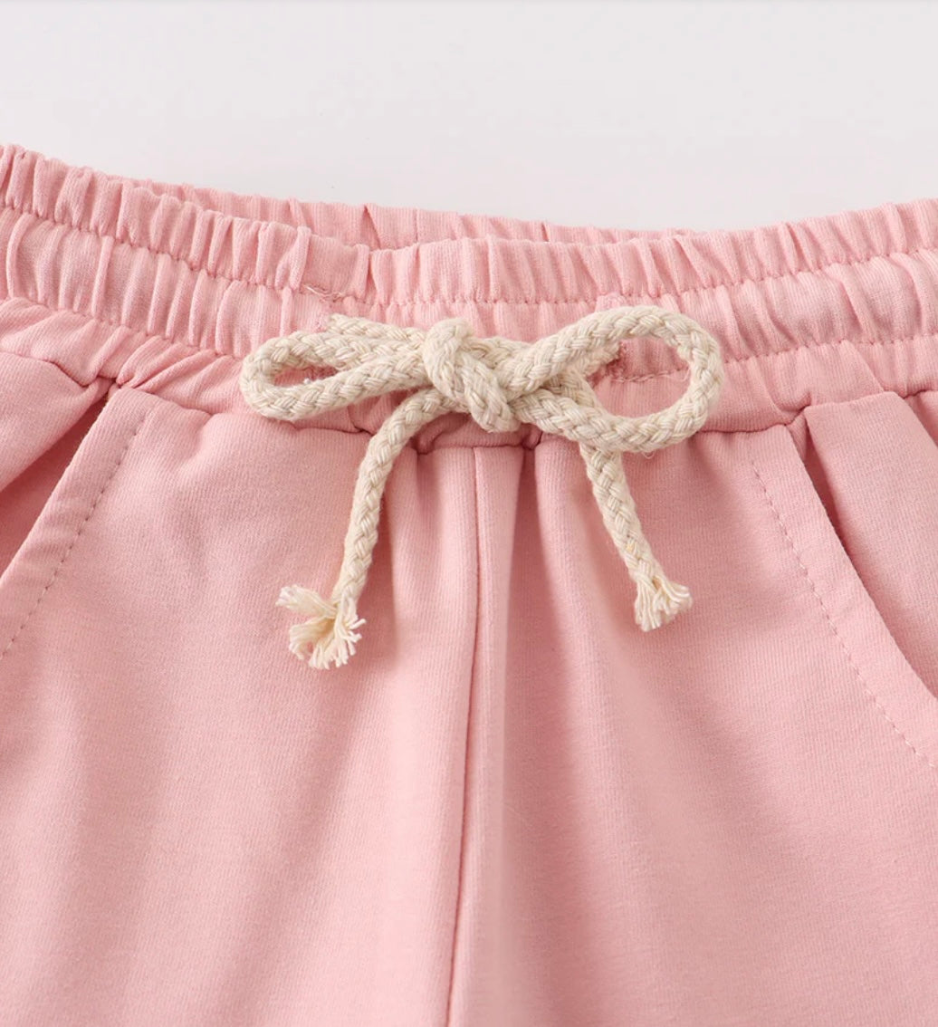 Pink Sweatshirt & Pants Set