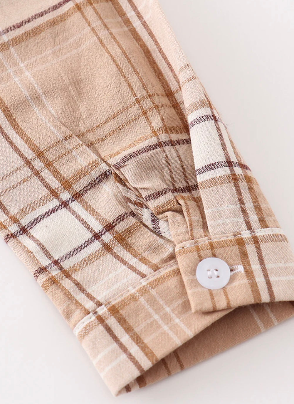 Khaki Plaid Button Down