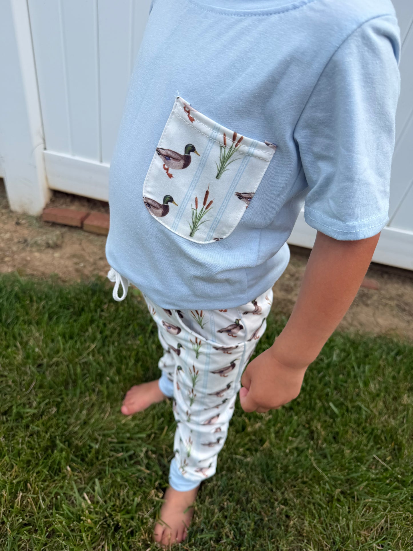 Blue Duck Pants Set