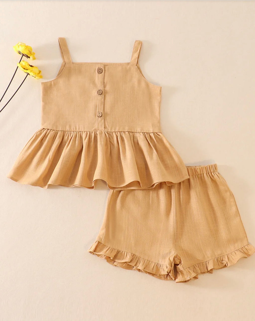 Linen Ruffle Set