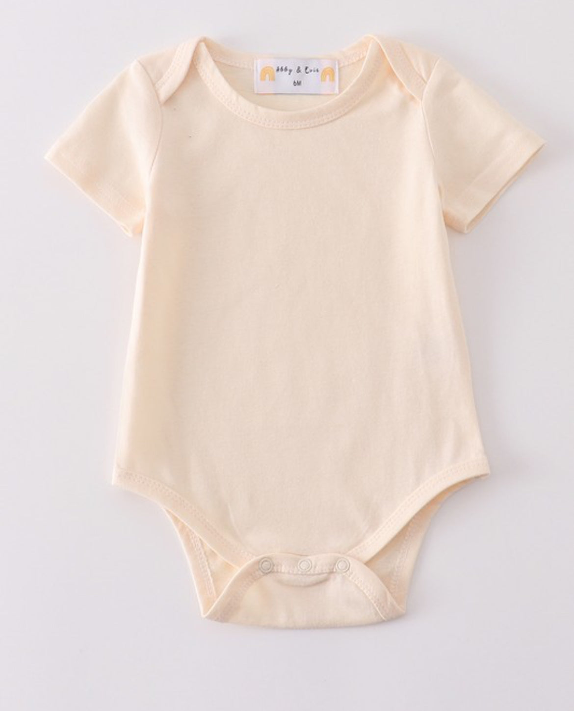 Cream Basic Onesie