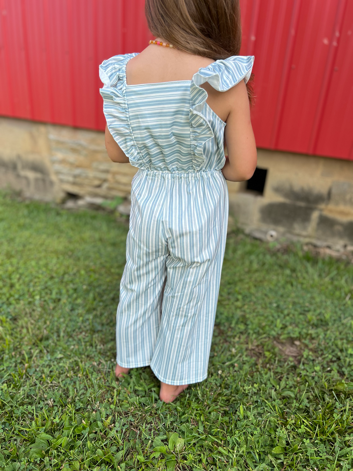 Blue Strip Jumpsuit