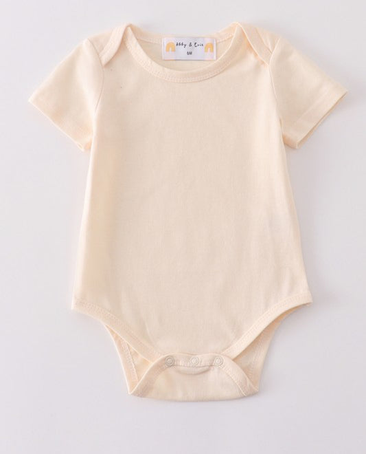 Cream Basic Onesie