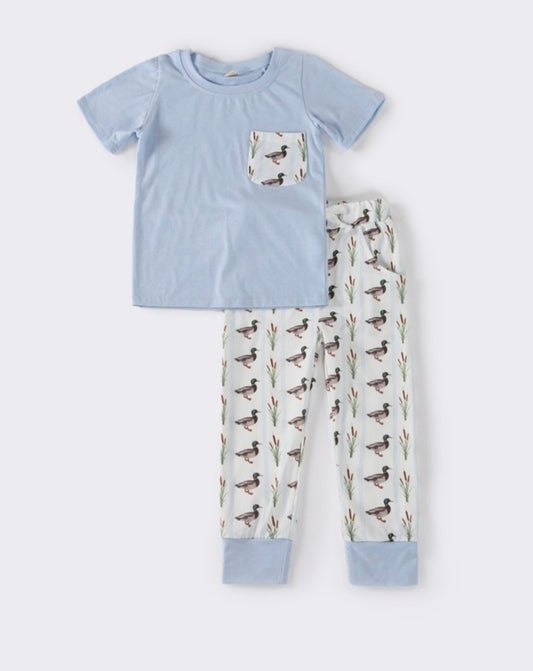 Blue Duck Pants Set